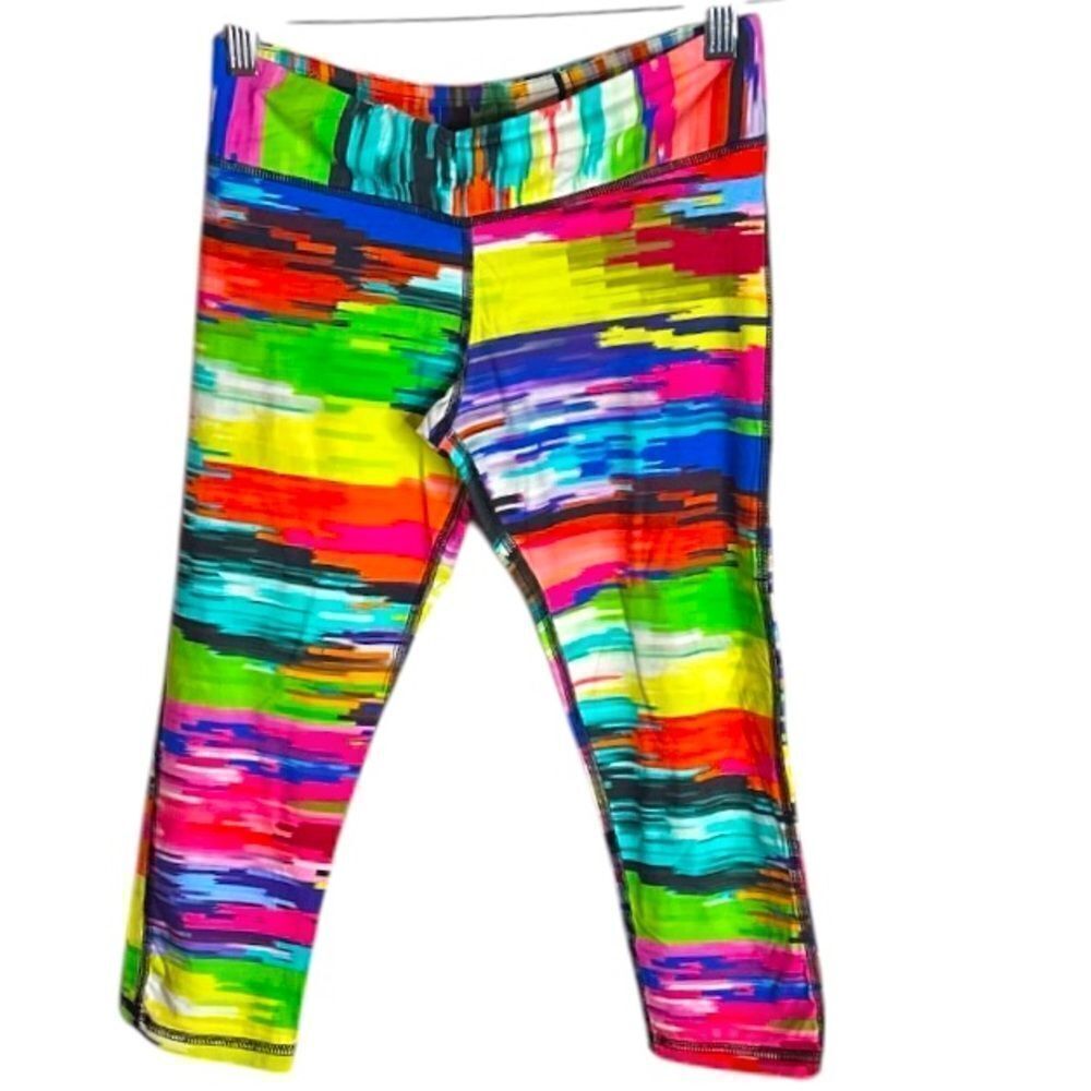 Trina Turk Recreation Kaleidoscope Capri Leggings Size XS In good condition.